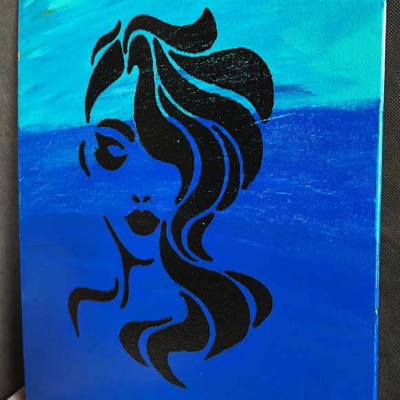 Over My Head* Acrylic Canvas Painting - Picture 6 of 16